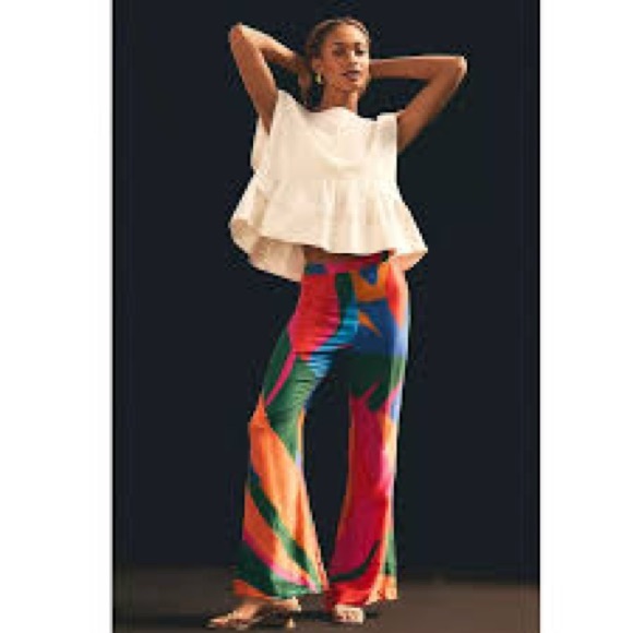 FARM Rio Multicolor Boot Cut Pants - Picture 3 of 10